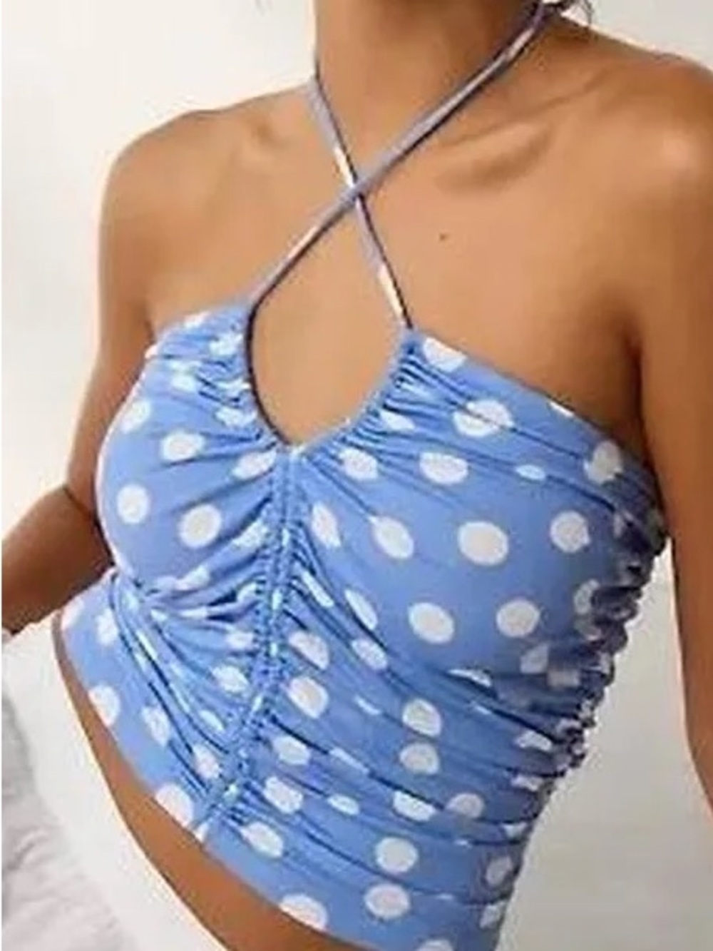 NWOT UO Kimchi Blue Mila Convertible Tie Ruched Tube Top